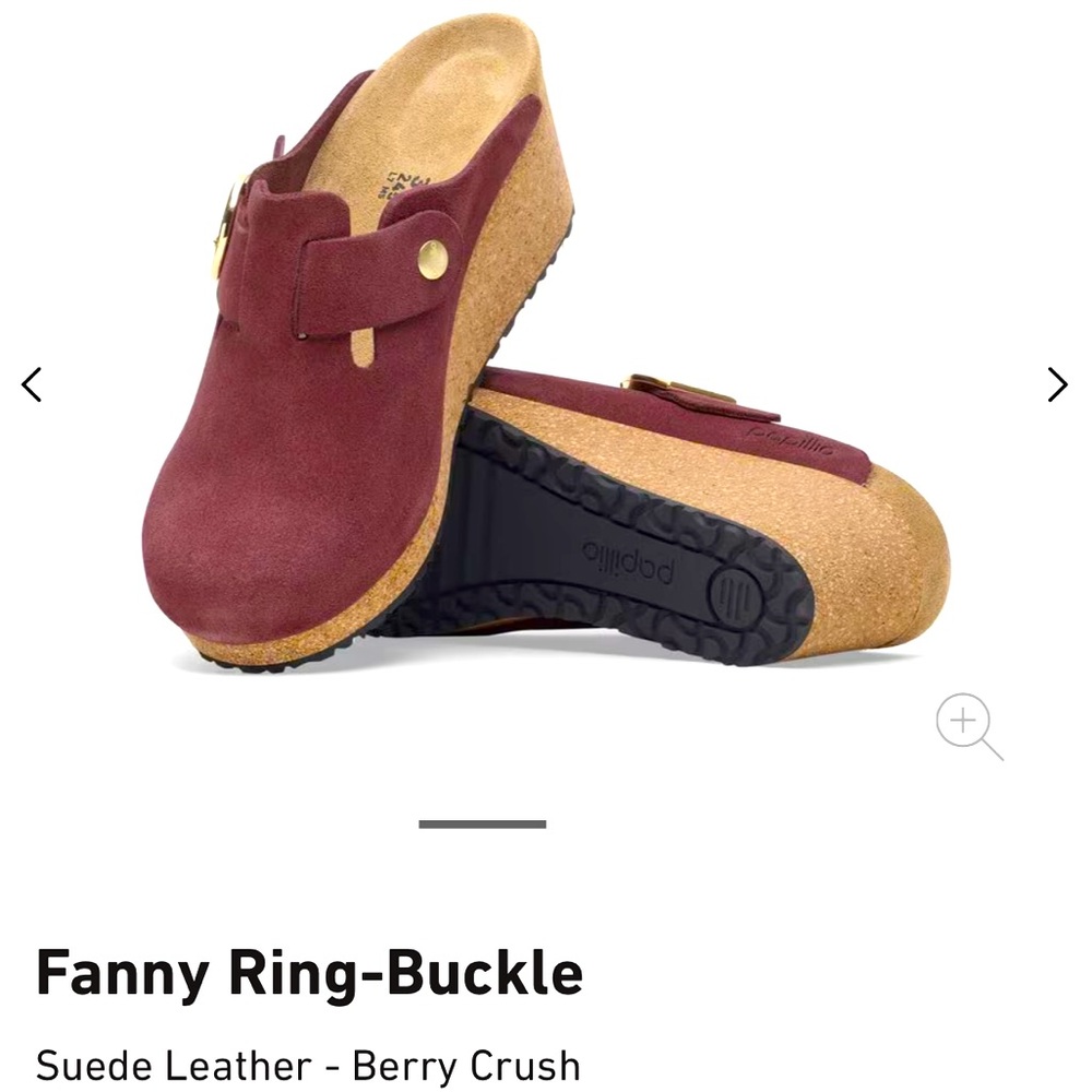 NWT/NIB BIRKENSTOCK RING BUCKLE WEDGE Berry Crush EU37/6-6.5